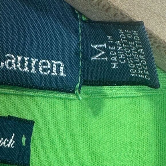 Polo Ralph Lauren Green Pima Soft Touch Polo Shirt M Classic Fit Pony Preppy Y2K - Picture 6 of 7